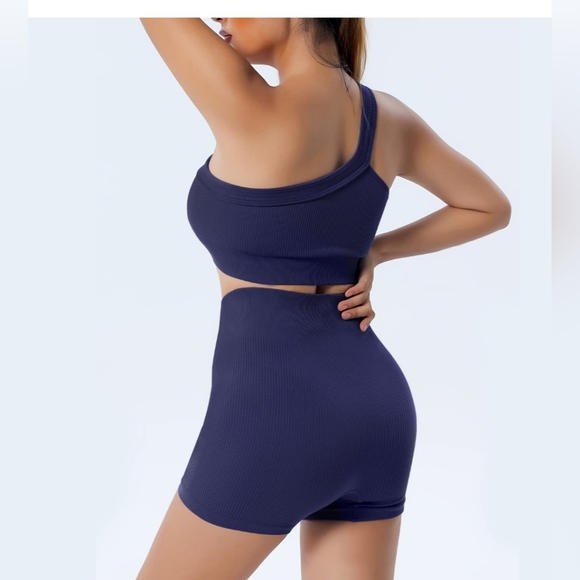 Womens One Shoulder Workout Set Size Small - Picture 4 of 4